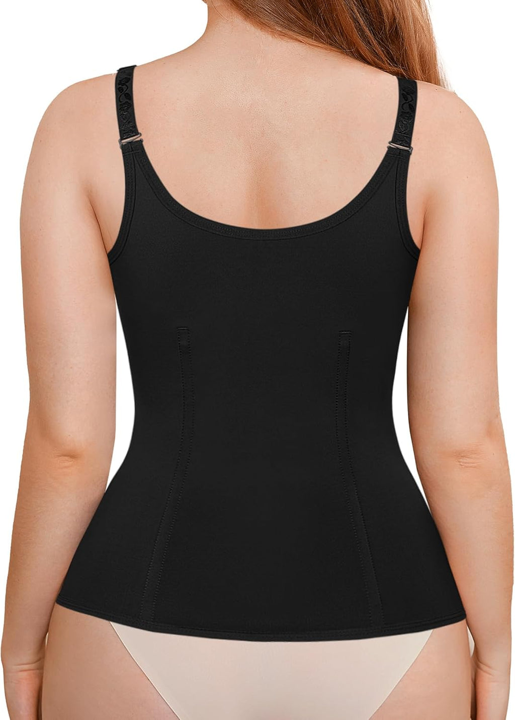 Waist Trainer for Women Corset Shapewear Tummy Control Body Shaper | Faja Waist Cincher with Adjustable Straps,Hook-Zipper Closure,Postpartum,Workout