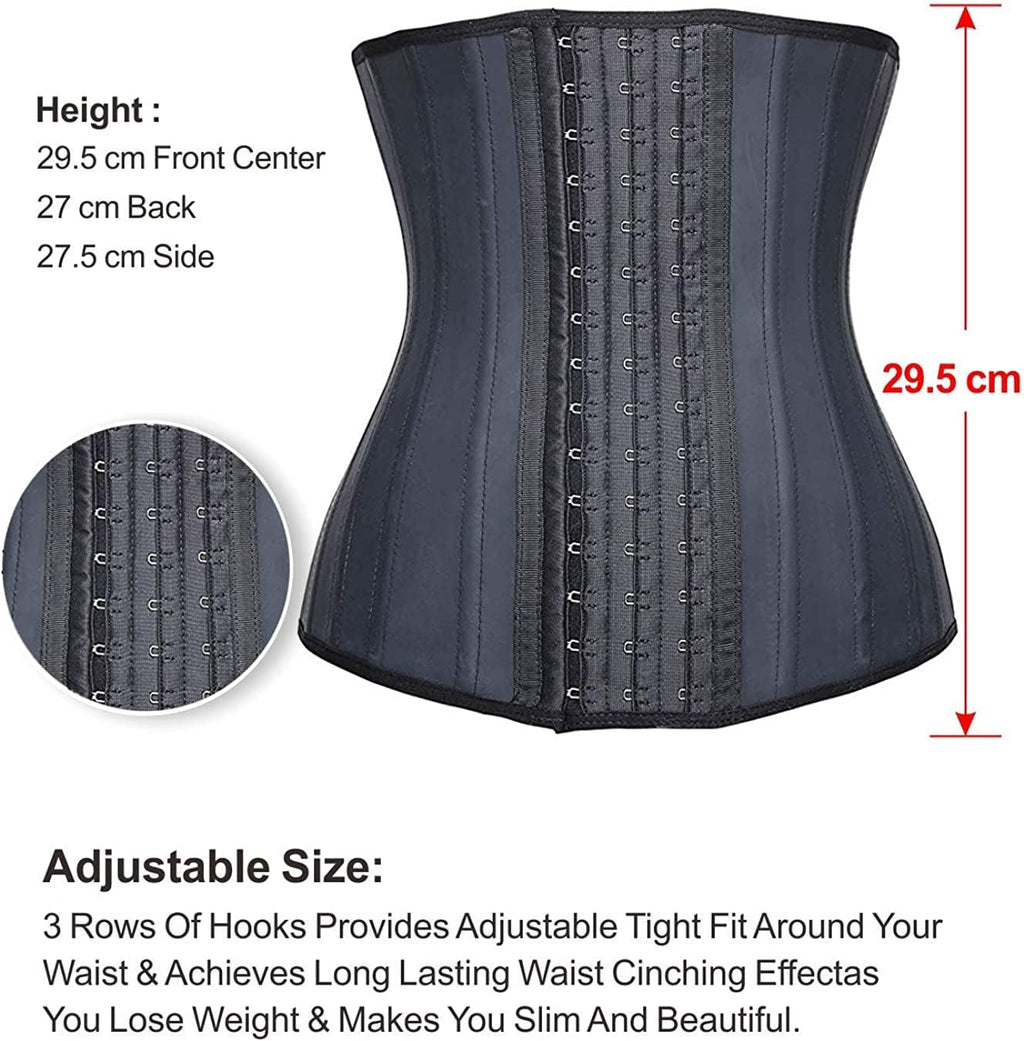 Women'S Underbust Latex Sport Girdle Waist Trainer Corsets Hourglass Body Shaper