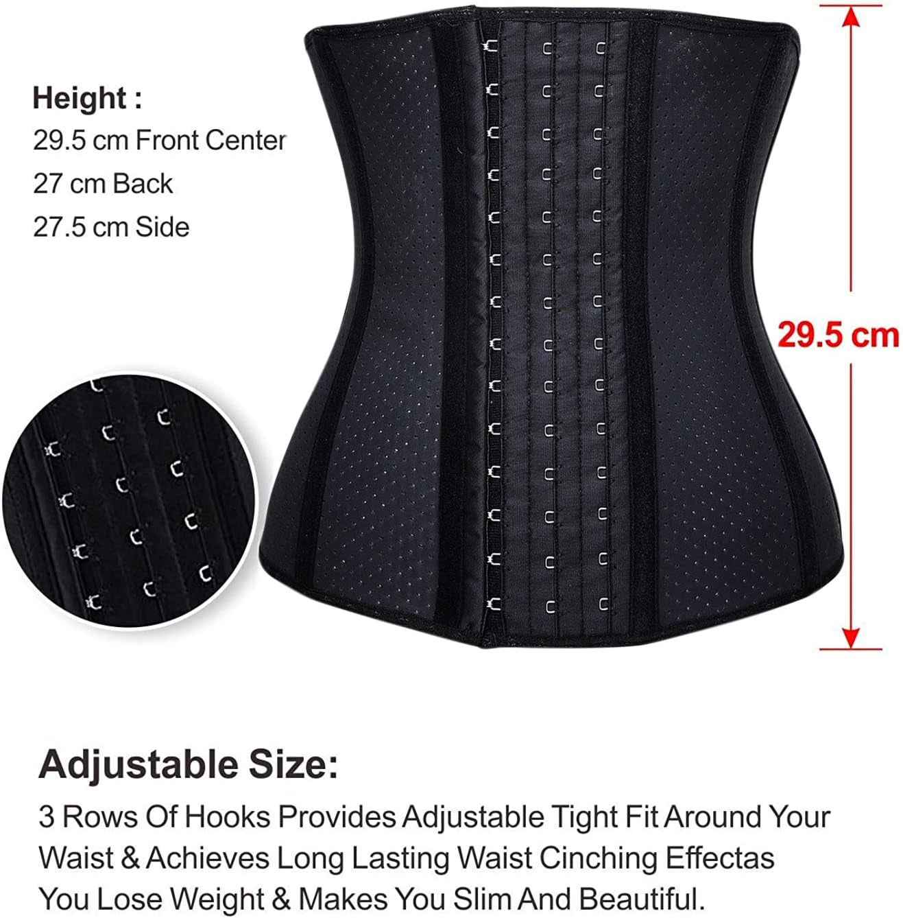 Women'S Underbust Latex Sport Girdle Waist Trainer Corsets Hourglass Body Shaper