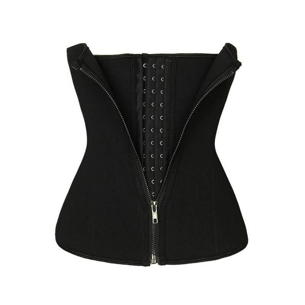 Women Seamless Waist Training Tummy Cincher Corset Shaper Trainer Bustier Slim Waistline Body Shaper, Black S-3XL