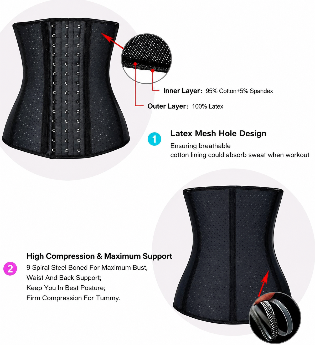 Hourglass Pro™ | Premium Latex Waist Trainer
