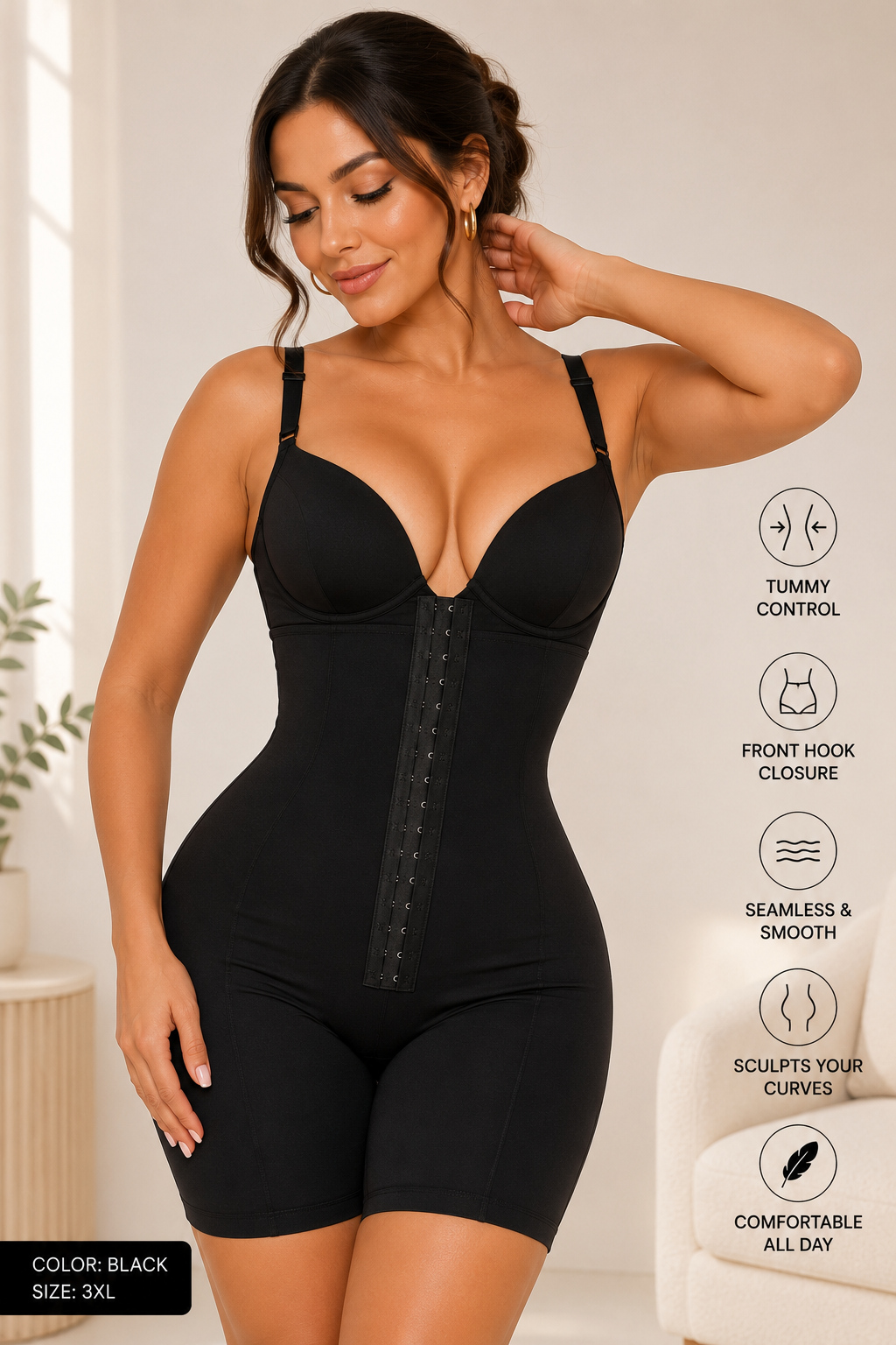 Luxury Full Body Compression Shaper | Firm Tummy Control