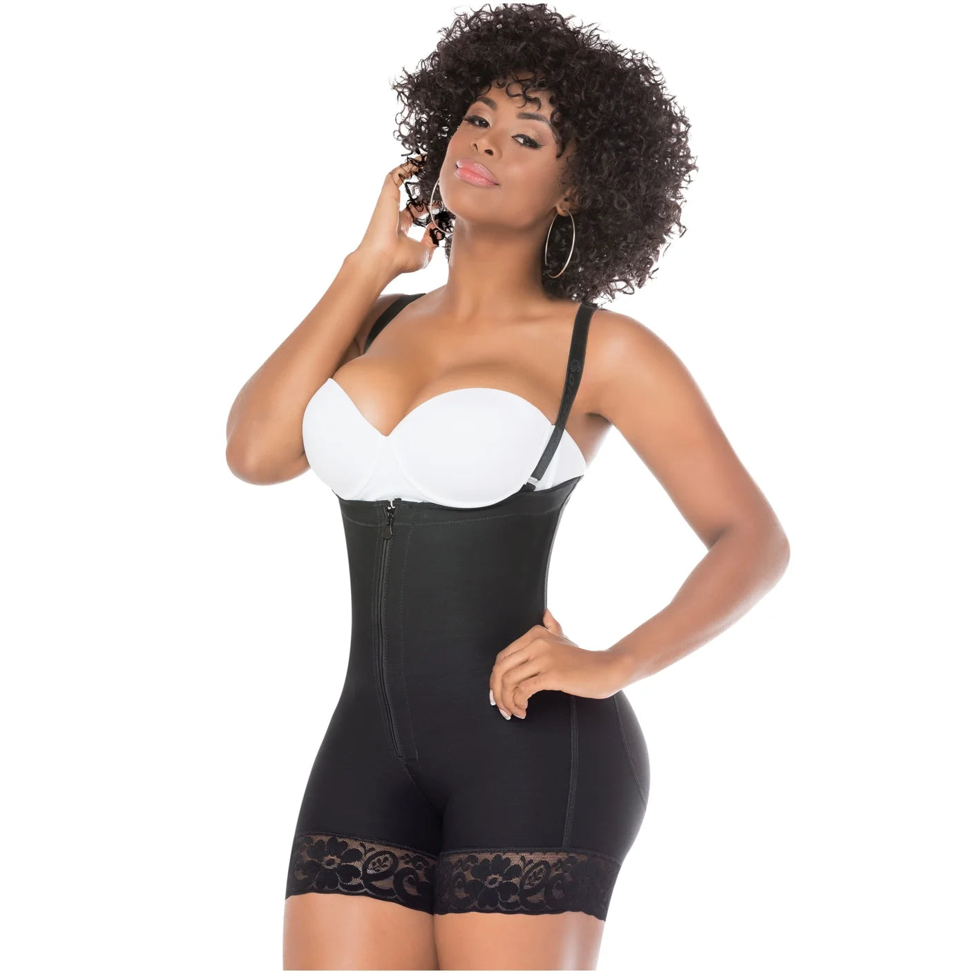 Salome Fajas Colombianas Mid Thigh Shapewear Butt Lifter Strapless Tummy Tuck Bodysuit Compression Garment for Woman Faja Levanta Cola Para Vestido