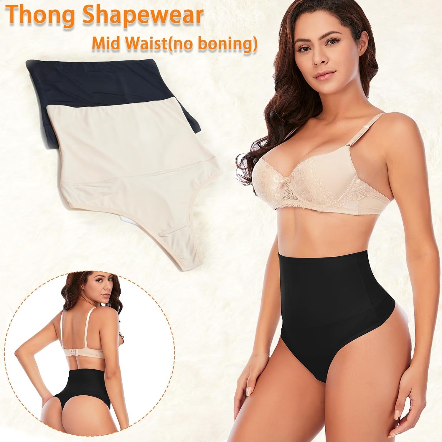 Tummy Control Thong Shapewear for Women Seamless Shaping Novelty Thong Panties Body Shaper Underwear