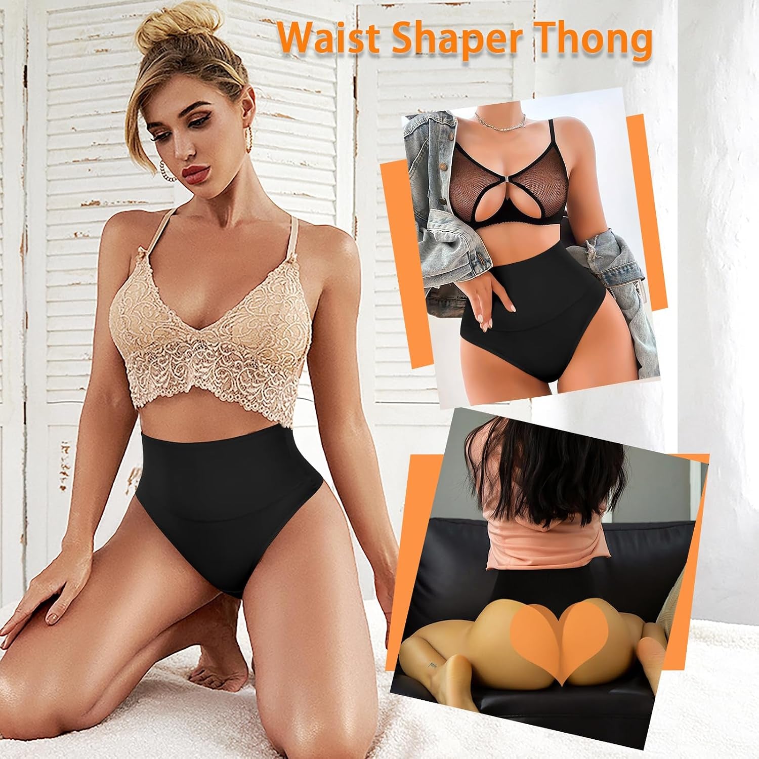 Tummy Control Thong Shapewear for Women Seamless Shaping Novelty Thong Panties Body Shaper Underwear