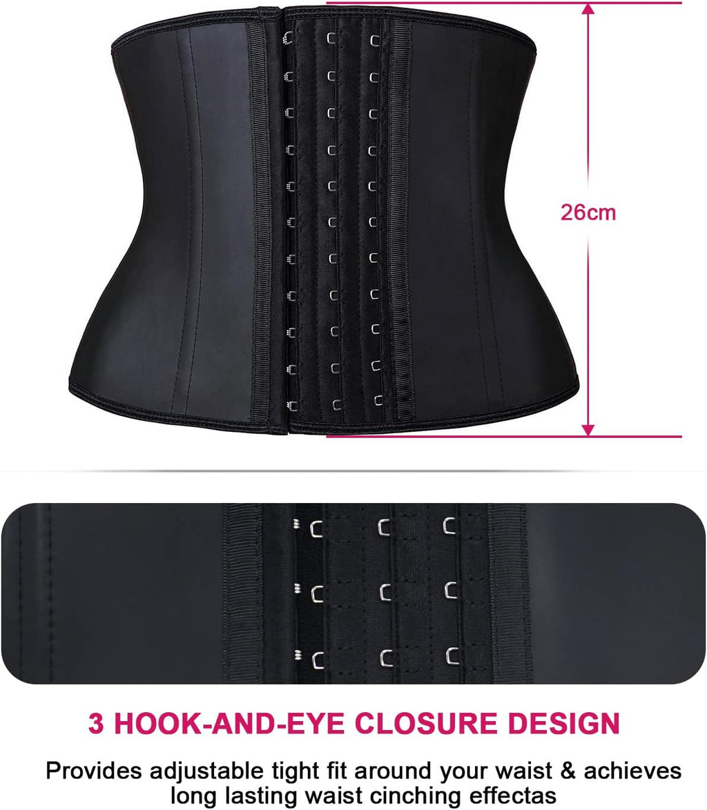 Women'S Underbust Latex Sport Girdle Waist Trainer Corsets Hourglass Body Shaper